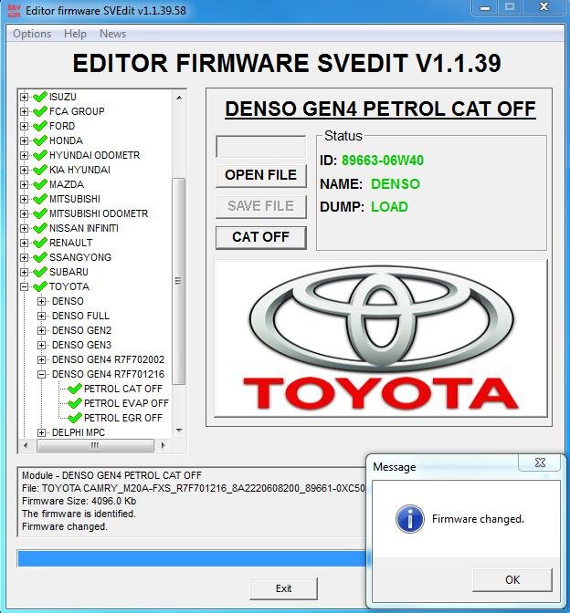 MODULE CAT OFF DENSO GEN4 R7F701216 PETROL TOYOTA LEXUS