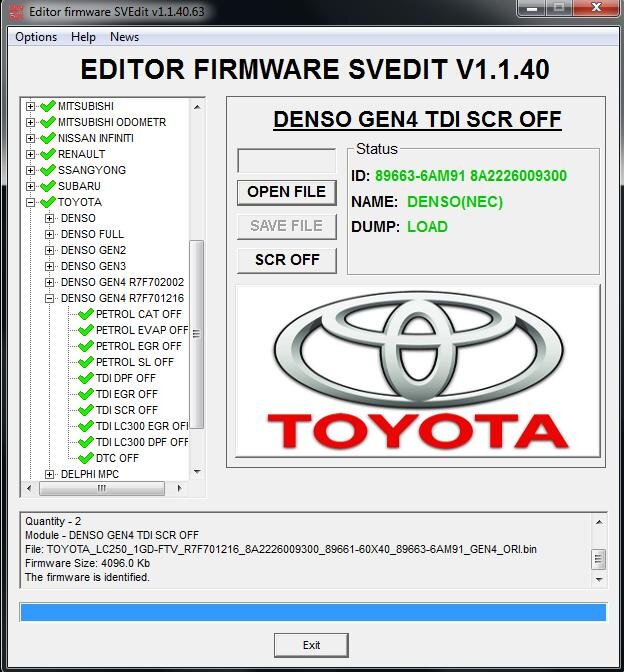 MODULE ADBLUE OFF DENSO GEN4 R7F701216 TDI TOYOTA LEXUS