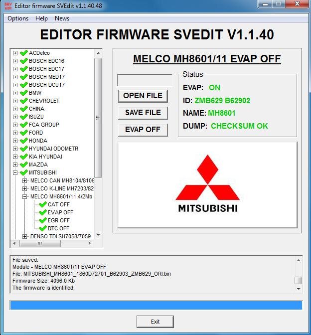 MODULE EVAP OFF MELCO CAN MH8601/8611 MITSUBISHI