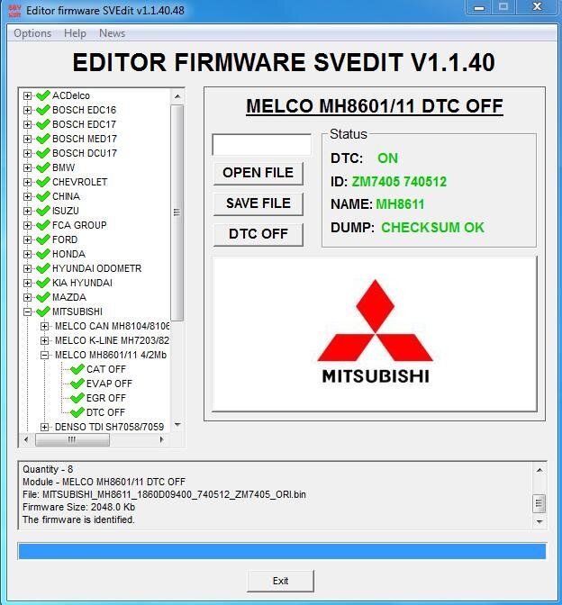 MODULE DTC OFF MELCO CAN MH8601/8611 MITSUBISHI