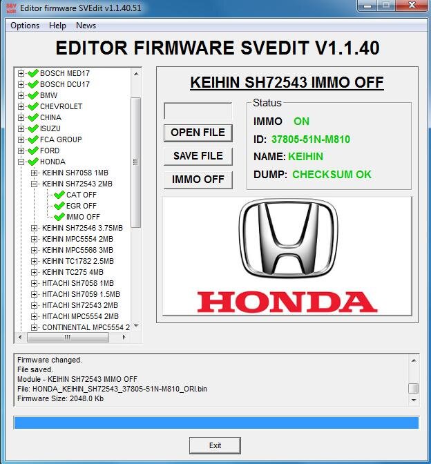MODULE IMMO OFF KEIHIN SH72543 HONDA